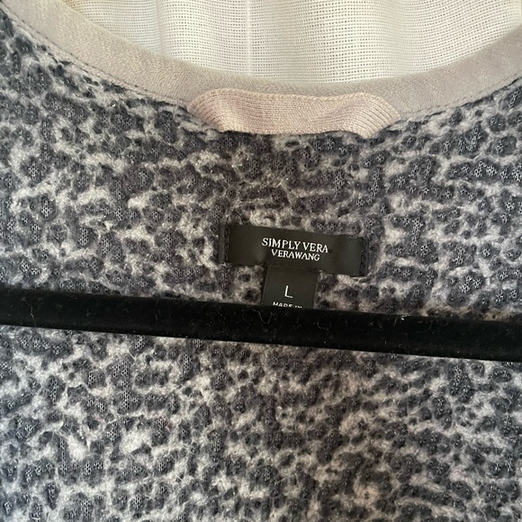 Simply Vera Vera Wang Heathered Gray Cardigan - Picture 3 of 6